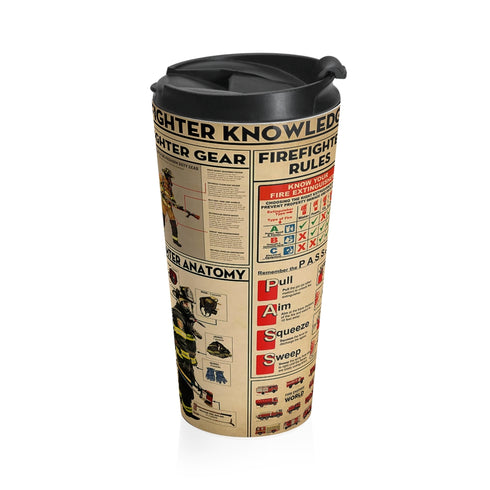 Firefighter Stainless Steel Travel Mug